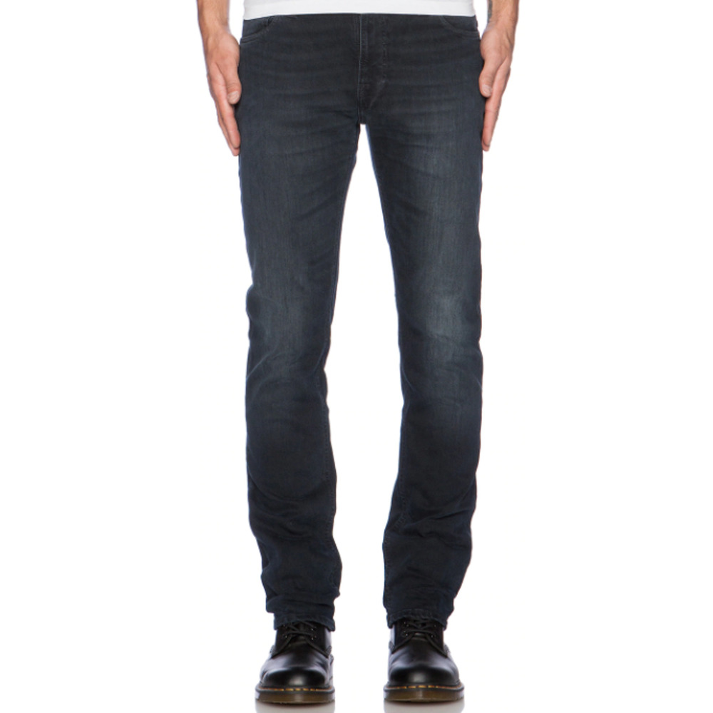 Nudie Mens Thin Finn Slim Fit Stretch Gray Jeans Size 32x34